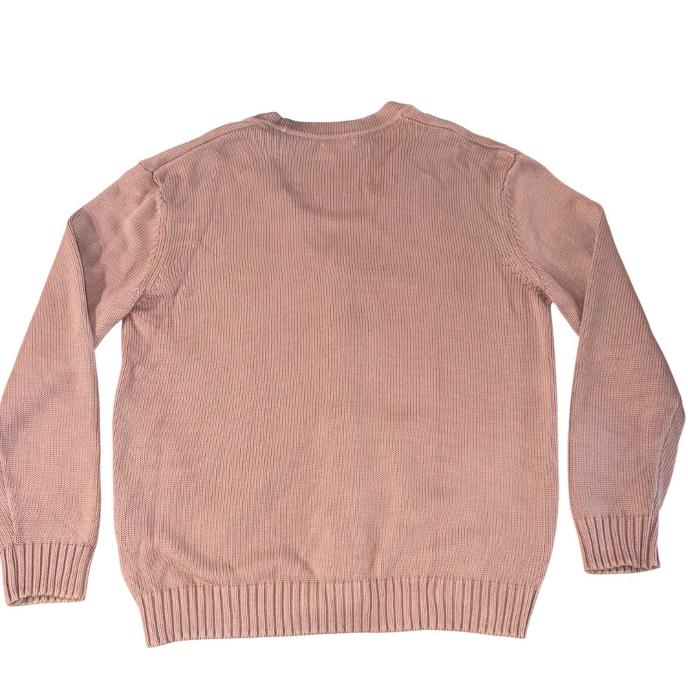 Zara Oversized Cotton Knit Cardigan XL Dusty Rose Button Front - Picture 8 of 11